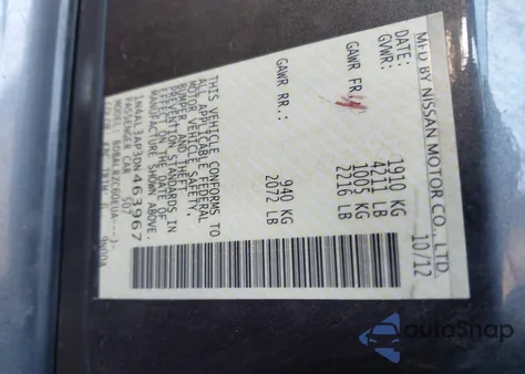 2013 Nissan Altima 2.5 S из США, поврежденный, VIN 1N4AL3AP3DN463967